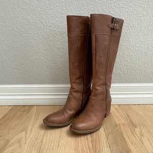BORN Poly Classic Comfort Tall Leather Riding Boots